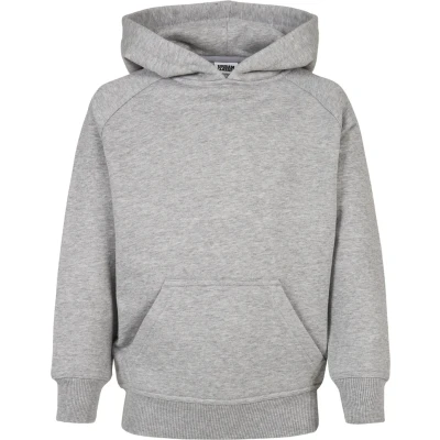 Bild av Urban Classics pojkar Blank Hoody huvtröja, GRÅ, 110/116 cm