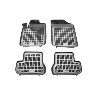 Bild av REZAW PLAST 201216 Ensemble de tapis sol Caoutchouc avant et arrière 4 noir Sur mesure CITROËN: C2 3/5 portes