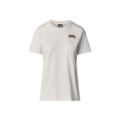 Bild av The North Face Outdoor Graphic TEE Tshirt med print, Storlek: 38/40, White dune