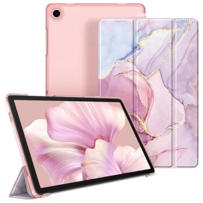 Bild av Fintie Fodral för Samsung Galaxy Tab A9 Plus 11 tum 2023, ultratunt skyddsfodral med genomskinlig baksida skydd automatisk sömn/väckningsfunktion Tablet SM X210/X216/X218, marmor