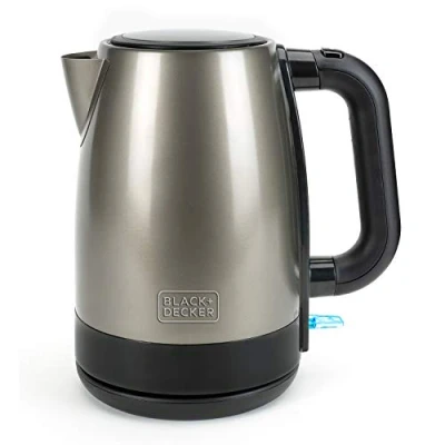 Bild av BLACK+DECKER BXKE2201E Elektrisk vattenkokare 2200 W, 1,7L, automatisk avstängning, trådlös, anti fingeravtryck i rostfritt stål