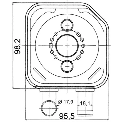 Bild av MAHLE ORIGINAL CLC 165 000S Radiateur d&#039;Huile AUDI: A6 C5 Avant, A4 B7 Berline, VOLKSWAGEN: Passat B5 GP Break