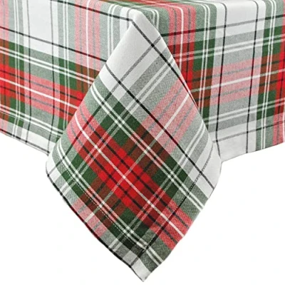 Bild av DII Tartan pläd kollektion semester matbord och köksdekor, rektangel julduk, 60 x 84, röd, grön vit