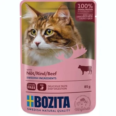 Bild av Nötkött i gelé för katt 12 st x 85 g
