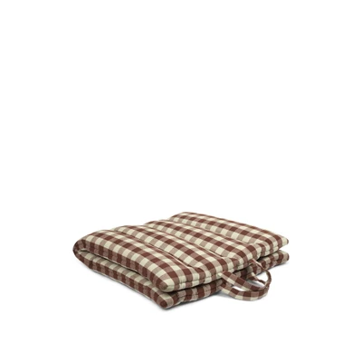 Bild av Ferm Living Bothy Check Folding Mat Stolsdyna Cinnamon/Green W70 x D7 H100 cm