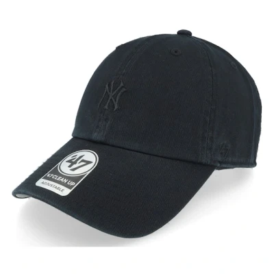 Bild av 47 Brand MLB Svart unconstructed Keps New York Yankees Base Runner Clean Up Black Dad Cap @ Hatstore