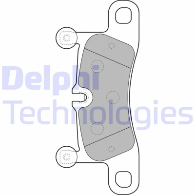 Bild av Bromsbeläggssats, skivbroms DELPHI LP2233