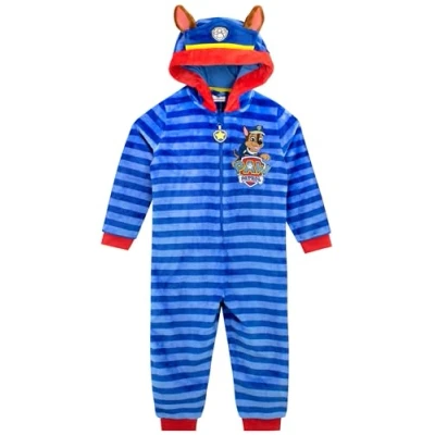 Bild av Paw Patrol Overall För Pojkar Chase Barn Fleece Pyjamas Blå 122