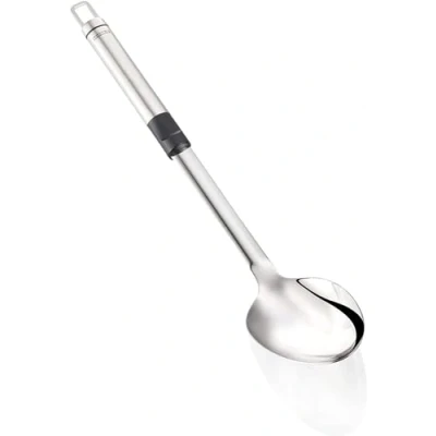 Bild av Leifheit ProLine grönsakssked serie, serveringssked i rostfritt stål, hällsked med ovalt handtag för bekväm hantering, praktisk upphängningsögla, serveringsbestick, såsskd, silver