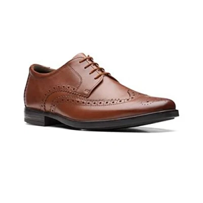Bild av Clarks Howard Wing, Brogue för män, Mörk solbränna, 42 EU