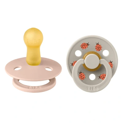 Bild av BIBS Studio Colour Ladybug Napp 2 Pack Latex Stl 2, Blush
