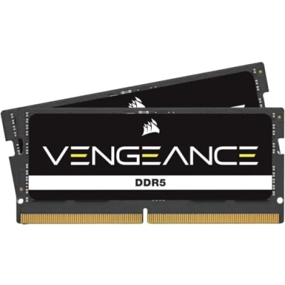 Bild av CORSAIR VENGEANCE SODIMM DDR5 RAM 96GB (2x48GB) 4800MHz CL40 Intel XMP iCUE Kompatibelt Datorminne Svart (CMSX96GX5M2A4800C40)