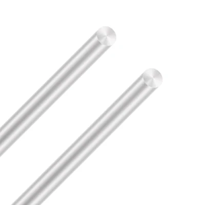 Bild av LAVMHAB 6063 aluminium rund stav 10 mm x 300 mm, solida runda skaft aluminiumstavar för gör det själv pysselmodeller (2 stycken)
