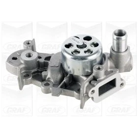 Bild av GRAF PA981 Pompe à eau avec palier radial, joint d&#039;étanchéite mécanique Tôle d&#039;acier 56,2 pour transmission par courroie de distribution