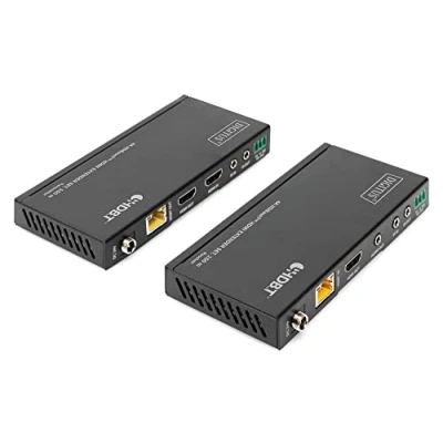 Bild av DIGITUS HDMI Extender 4k/60Hz Sändare &amp; Mottagare HDBaseT 1.0 2.0 Räckvidd upp till 150m Patchkabel Cat 6A och högre