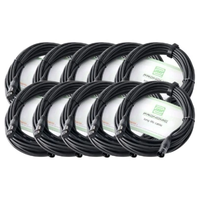 Bild av Pronomic Stage XFXM 10 mikrofonkabel XLR m, svart, set med