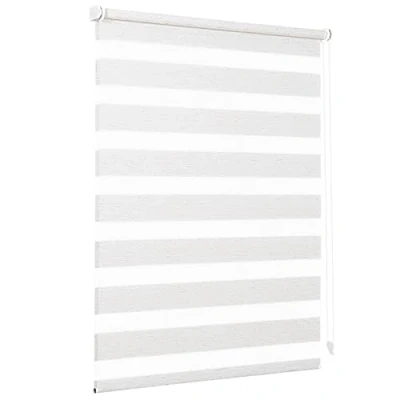 Bild av Sekey dubbel rullgardin Klemmfix utan borrning för fönster, rullgardin, 110 cm bred, Duo Rollo persienn solskydd, x 150 cm, linne