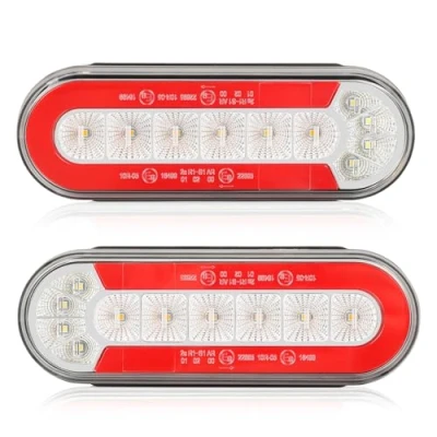 Bild av AOHEWEI 12/24V LED Baklyktor för Släp, 2 st Släpbaklyktor med Vattentätning, Broms/Parkeringsljus Dynamisk Blinkers Backljus Husbil Caravan Traktor Lastbil Skåpbil