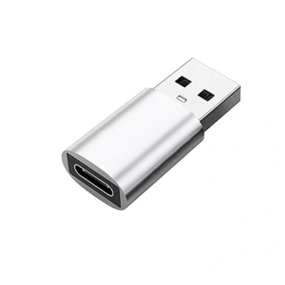 Bild av INF adapter USB 3.0 hane till C hona kompatibel med iMac/MacBook/MagSafe, ultrakompakt design, 1 x USB/USB (silver)