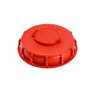 Bild av QWORK® IBC tanklock, Vattentanklock, tanktillbehör plast röd 163 mm (# A)