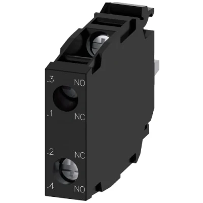 Bild av Siemens contact module with 2 elements 1 no+1 nc screw terminal for front plate mounting