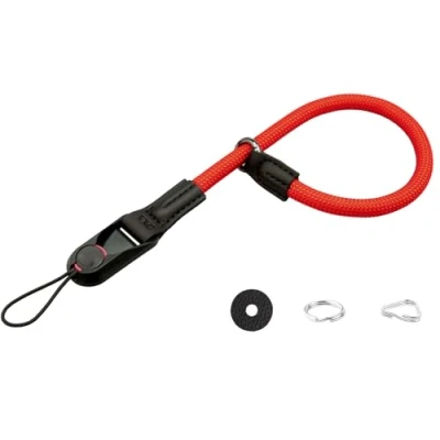 Bild av VKO kamera handledsrem snabbfrigörande handrem för man kvinna fotografer klättring rep armband snodd SLR DSLR digital spegellös (röd)