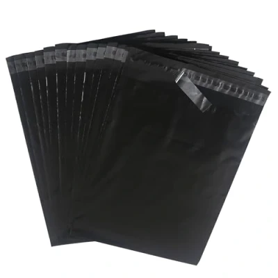 Bild av HVDHYY fraktpåsar 40 cm x 50 folieförsändelsepåsar förpackning med 20 för vinted vattentät ogenomskinlig självhäftande kläder varor, leverans, slitstark svart