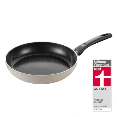Bild av BALLARINI Ledro stekpanna, 28 cm, aluminium, lämplig för induktion, keramisk non stick beläggning, termopoint, tillverkad i Italien, beige