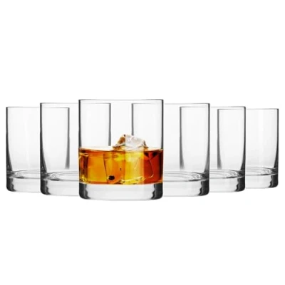 Bild av KROSNO Whisky Tumbler Glasögon Set med 6 300 ML Blended samling Perfekt för hem, restauranger och fester Kan diskas i diskmaskin