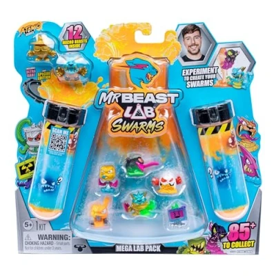 Bild av MrBeast Lab Swarms Atomic Series 12 pack Panther Claws, lägg till vatten, skaka provröret och avslöja 2 av 12, 1 tum (2,5 cm) samlarobjekt mikrodjur. 85+ att samla på!