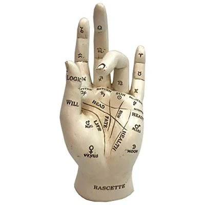 Bild av Nemesis Now Palmistry Chriomancy Fortune Telling Handfigur, Polyresin, Vit