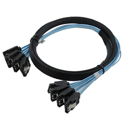 Bild av YIWENTEC Höghastighet 6 Gbps 4 st/set Sata Kabel Sas för server 1 M (H0101) (1 m)