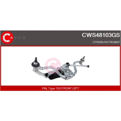 Bild av CASCO CWS48103GS Vindrutetorkarsystem Fram