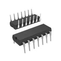 Bild av Microchip Technology MCP3004 I/P Data Logic IC Setup Analog till digital omvandlare (ADC) Extern PDIP 14