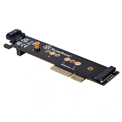 Bild av Silverstone SST ECM28 1 NVMe SSD fack och SATA M.2 till PCIe x4 1U