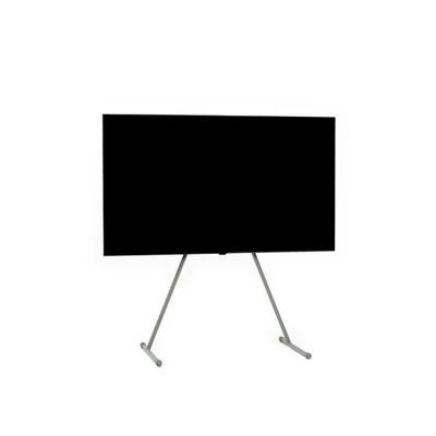 Bild av Pedestal Viva TV stativ för 40 till 70 tum Högkvalitativt i modern design robusta av stål snyggt med sneda ben och rundade fötter (grön)