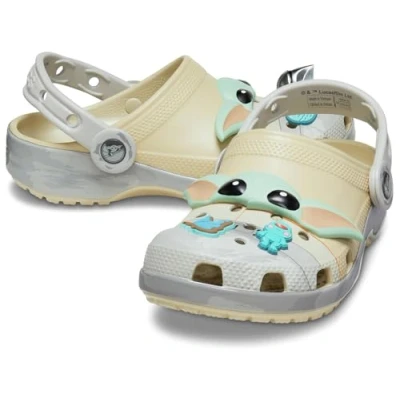 Bild av Crocs Grogu Classic Clog K, Bone, 4 UK, Ben, 36/37 EU