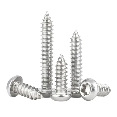 Bild av Qrity 100 stycken M3 x 20 mm självgängande skruv, Torx platt huvudskruvar, rostfritt stål runt huvud självborrande skruvar