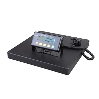 Bild av G&amp;G PSB 75 kg/20 g 5 kg/10 paketvåg plattformsvåg, robust 40 x cm, vägningsyta av gjuten aluminium, nät och batteridrift möjlig