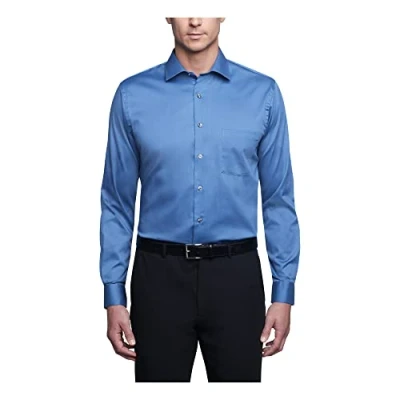 Bild av Van Heusen herr klänning skjorta normal passform flex krage stretch solid rökningskjorta
