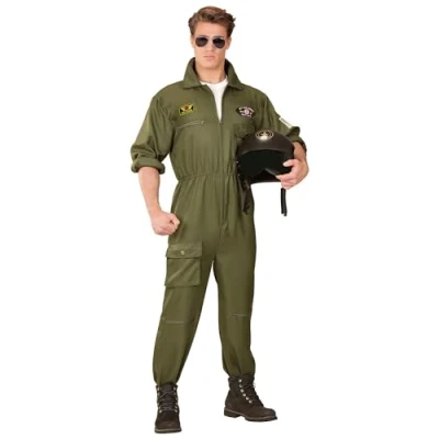 Bild av W WIDMANN 65531 Pilot Maskeraddräkt, Grön, S