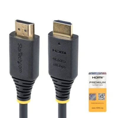 Bild av StarTech.com 30cm (1ft) High Speed HDMI cable 4K60Hz with Ethernet 30 cm