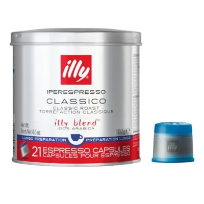 Bild av illy Kaffe, Iperespresso kaffekapslar Classico klassisk rostning som Lungo 1 burk med 21 espresso