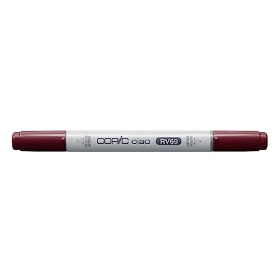 Bild av COPIC Ciao märkpenna typ RV 69, Poeny, mångsidig layoutmärkpenna med en medelbred och penselspets