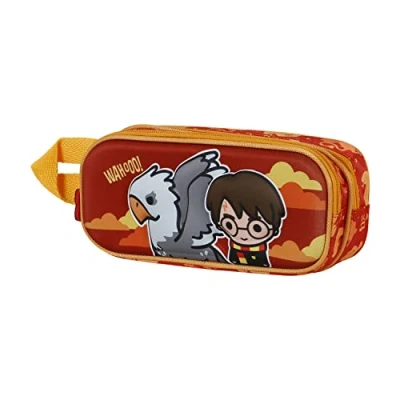 Bild av Harry Potter Buckbeak 3D dubbelt pennfodral, orange, apelsin, En Storlek, pennfodral