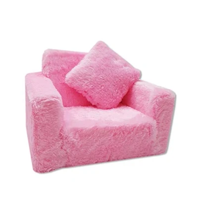 Bild av Odolplusz Barnfåtölj, minifåtölj, barnstol, relaxfåtölj, gosig fåtölj (rosa)