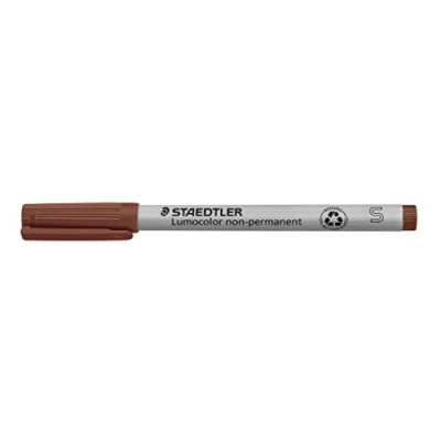Bild av Staedtler 311 7 Lumocolor Universalstift S Spitze, 0.4 mm, 10 Stück, braun