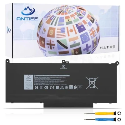 Bild av ANTIEE F3YGT Laptop Battery For Dell Latitude 12 7000 7280 7290 7380 7390 7480 7490 E7480 E7280 Notebook 0F3YGT DM3WC DM6WC 0DM3WC 2X39G KG7VF V49G 49G 0 45 1 BBYE 7.6V 60Wh