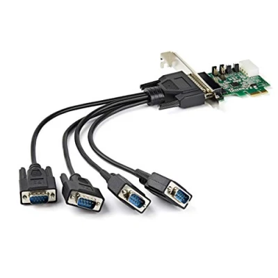 Bild av StarTech.com 4 Port PCI Express RS232 serial adapter Card 16950 UART 256 byte FIFO Cache E
