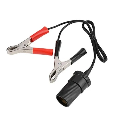 Bild av AramoxCigarettändaradapter, 12V Car Battery Clip On Adapter Cigarettuttag Tändare Reseladdare